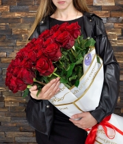Изображение товара Букет троянд 39 шт. червоний імпорт